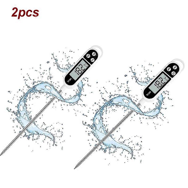 Food Thermometer Digital Real-Time Reading Meat And Beverage Thermometer With LCD Display And Probe Electronic Kitchen Thermomet