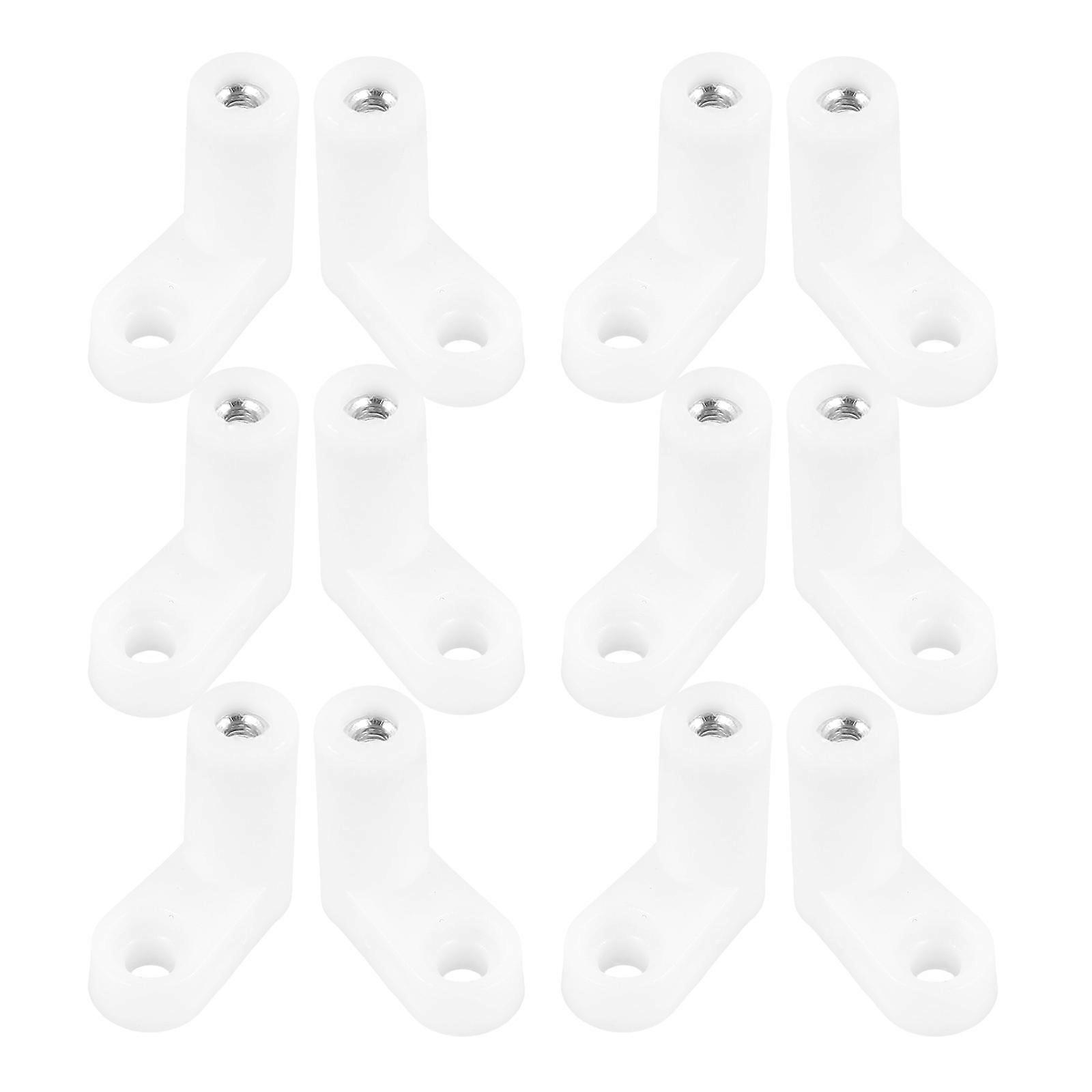 Plastic L Bracket Pcb for Gaming Console White 20Pcs Pack