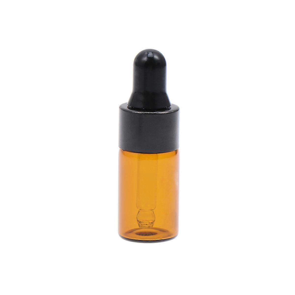Glass Dropper Bottles for Storage Use 100Pcs Brown Empty Bottles