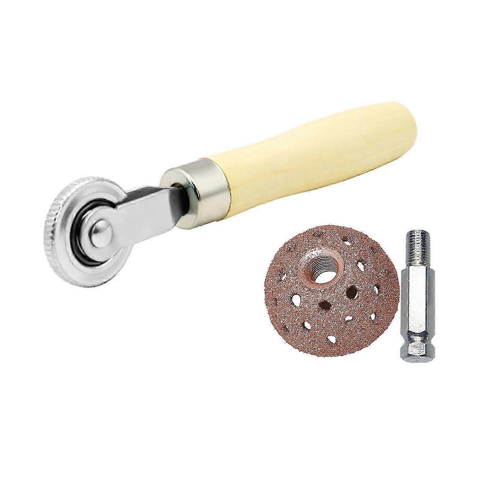 Universal Tire Puncture Solution with Alloy Grinding Wheel And Tire Patches Roller For Automotive Repairs Multicolor Cs fast