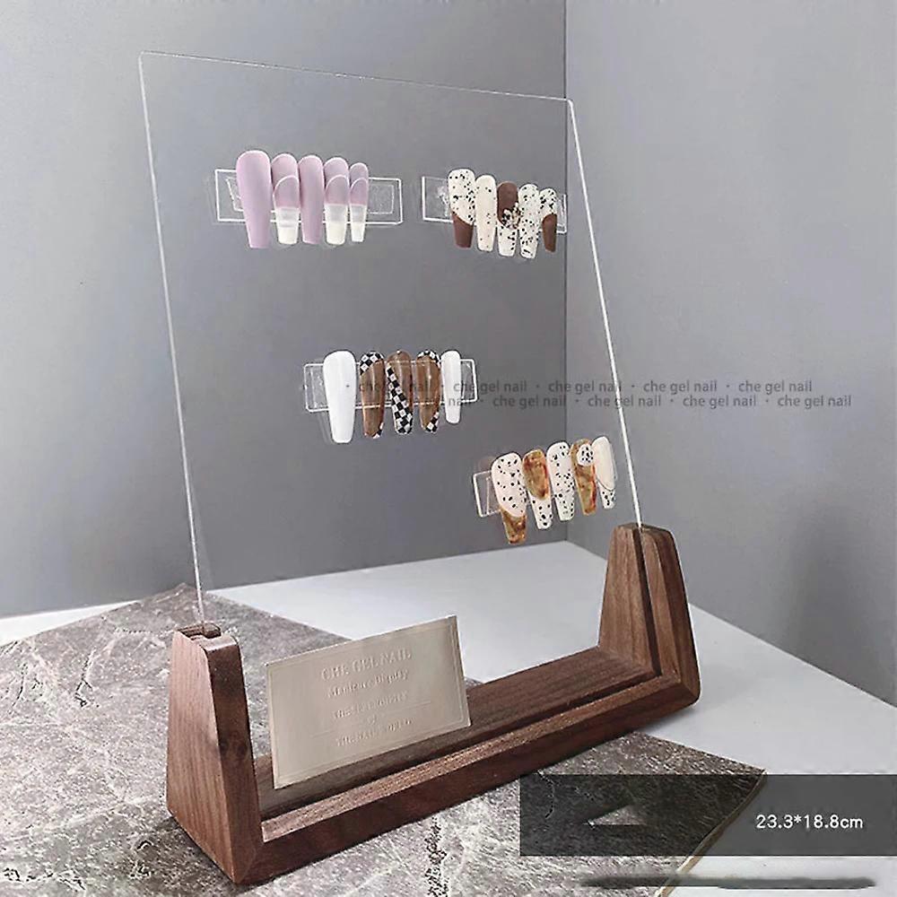 Pr��sentoir acrylique transparent d'art d'ongle pour l'affichage d'��chantillon de salon professionnel, panneau de vernis �� ongles pour la con