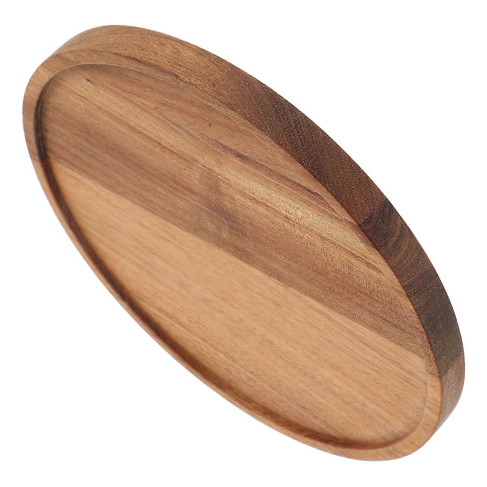 Wooden Tray Kitchen Turntable Serving Tray for Food Serving Use