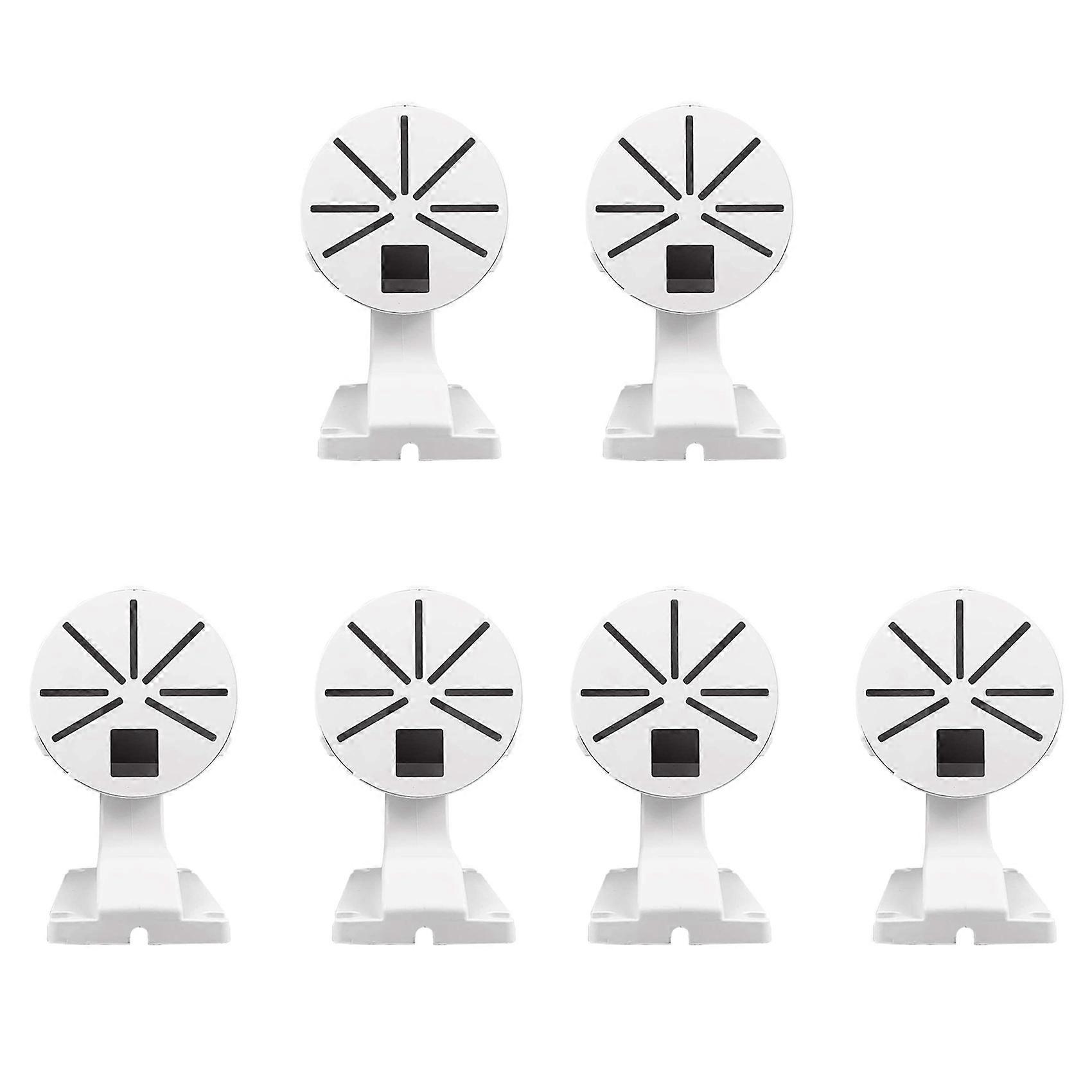 6X Security Camera Mount Bracket,ABS Indoor Outdoor Wall Mount L-Type Bracket for CCTV Security Dome IP Camera Mounting