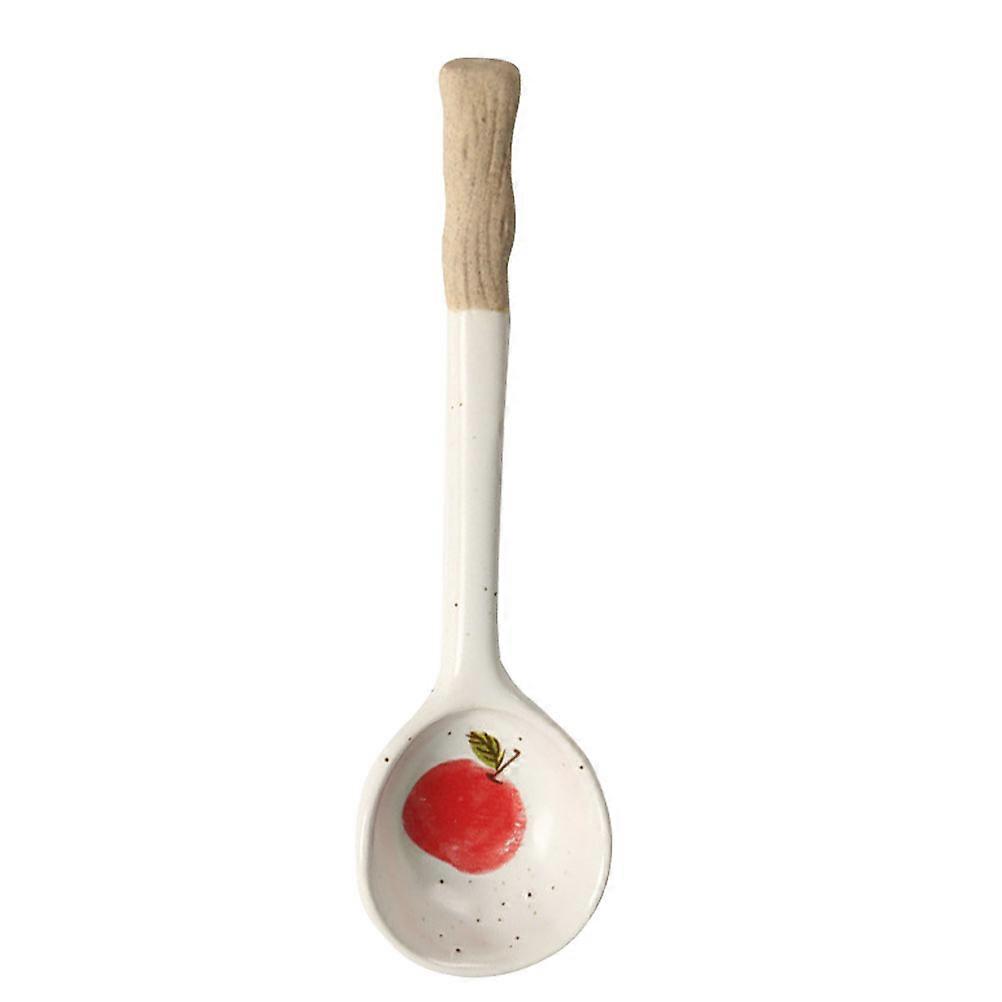 Ceramic Spoon Creative Soup Spoon for Kitchen Use Assorted Color