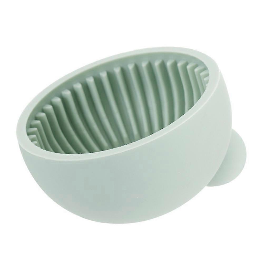 Makeup Brush Cleaning Pad Silicone Bowl for Cleaning Green