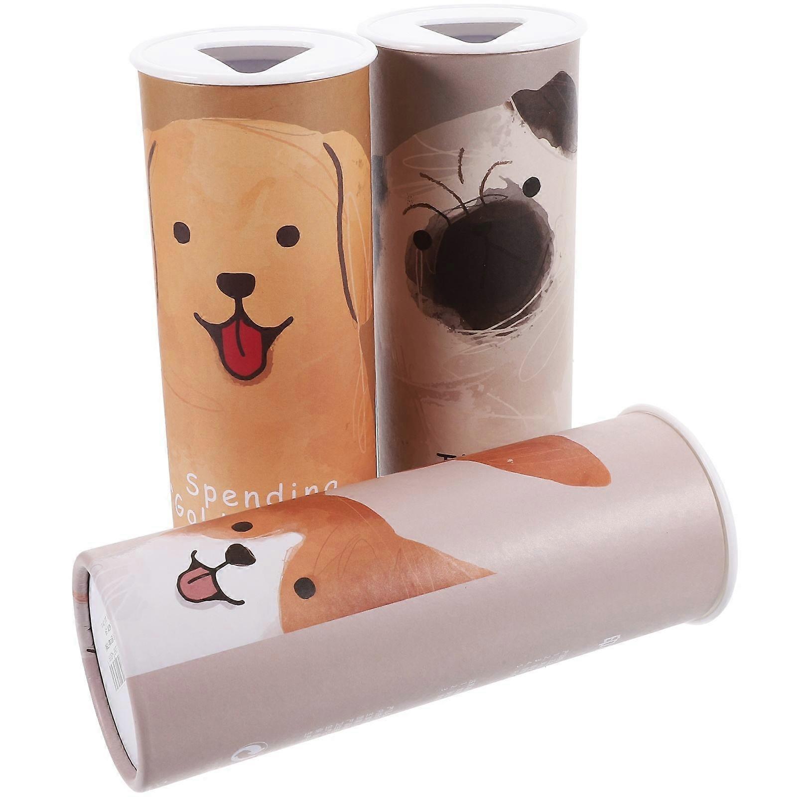 Car Facial Tissues Round Tissue Holder Passengers Office Use Convenient Replacement 3Pcs