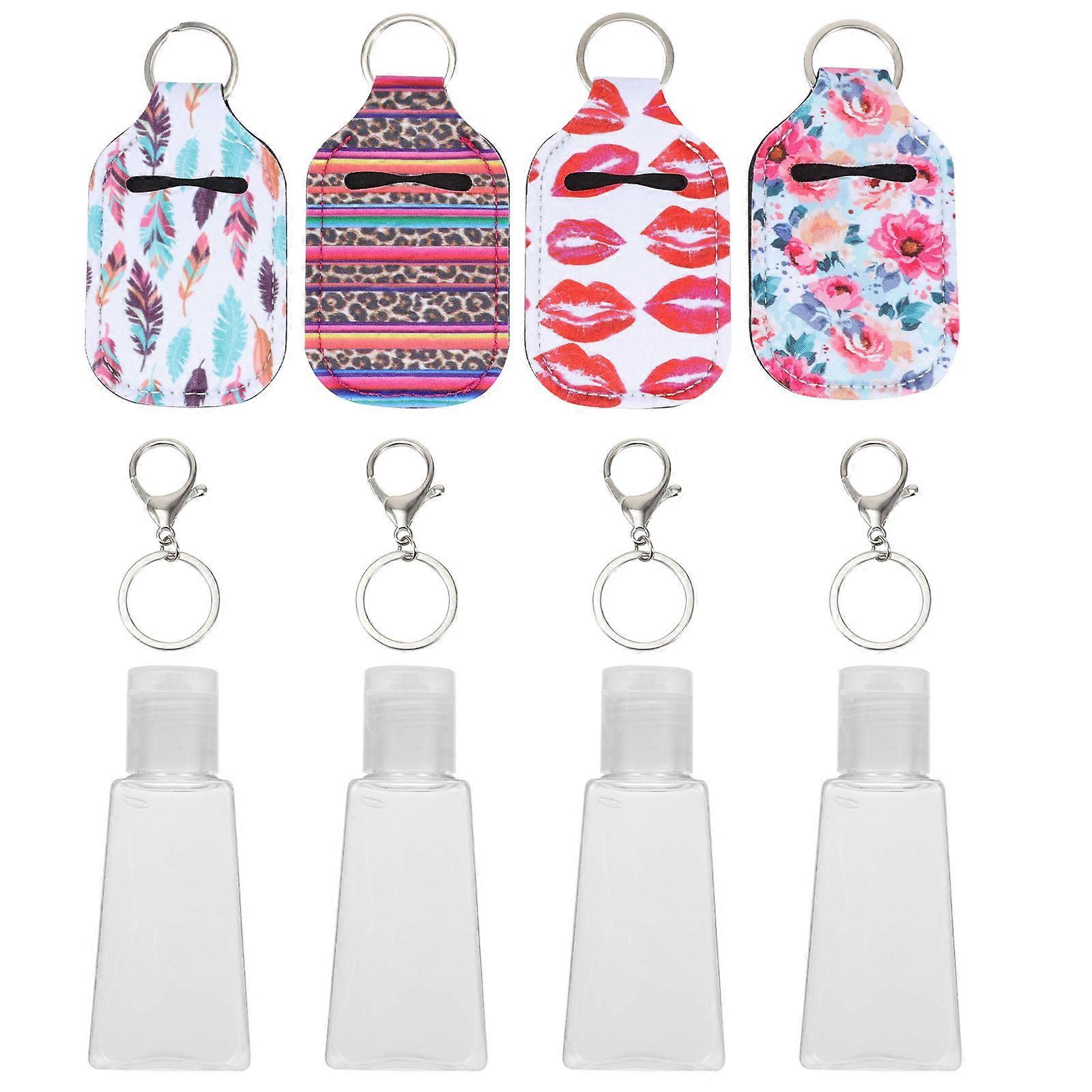 Lotion Bottle Covers for Bottle Use 1Set with Empty Bottles and Clasps