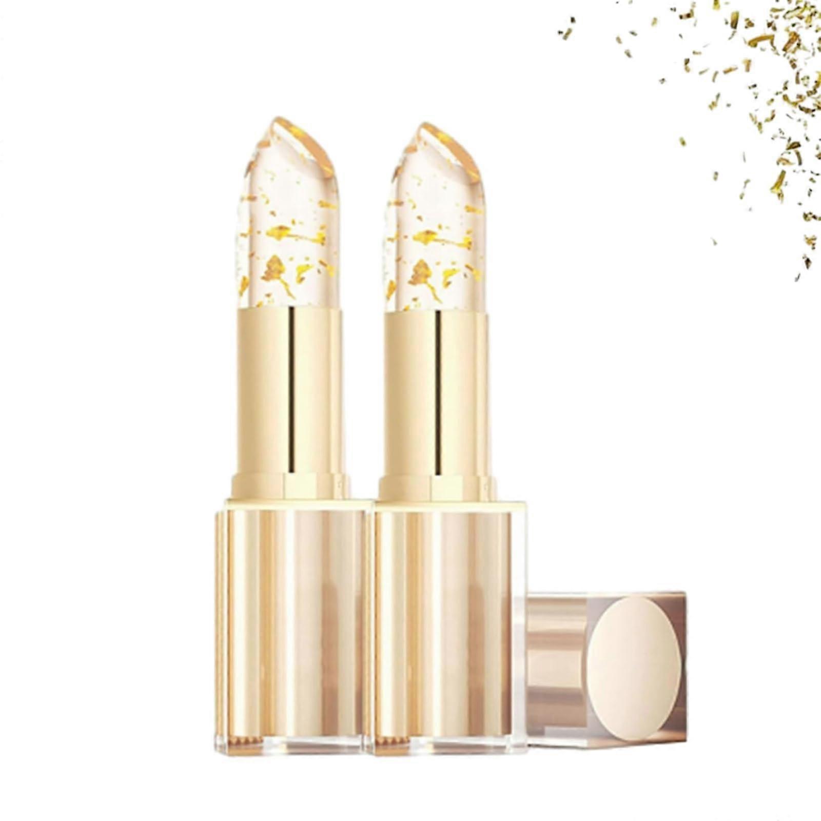 Color Changing Lipstick 2pcs Moisturizing Long Lasting Lip Balm with ColorAdaptive Formula