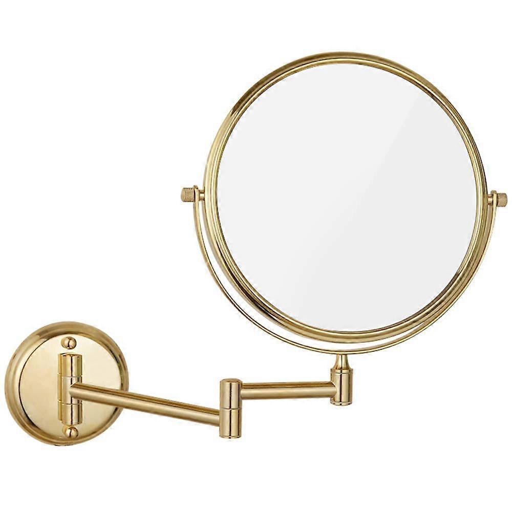 8 Inch Wall Mounted Makeup Mirror 5x Magnification 360° Rotation Adjustable Vanity Mirror