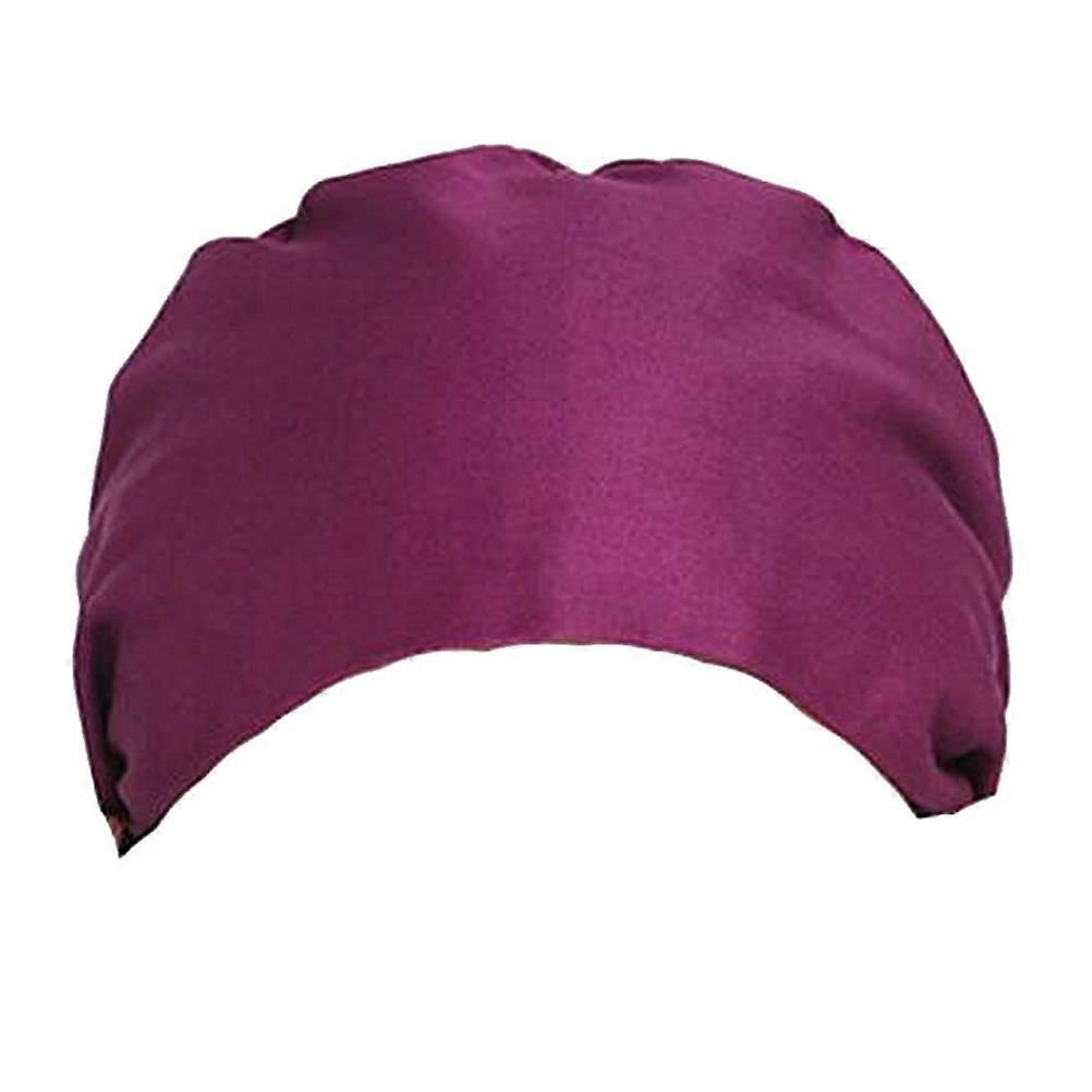 Printed Cotton Working Hat for Working Adjustable Purple Head Protector