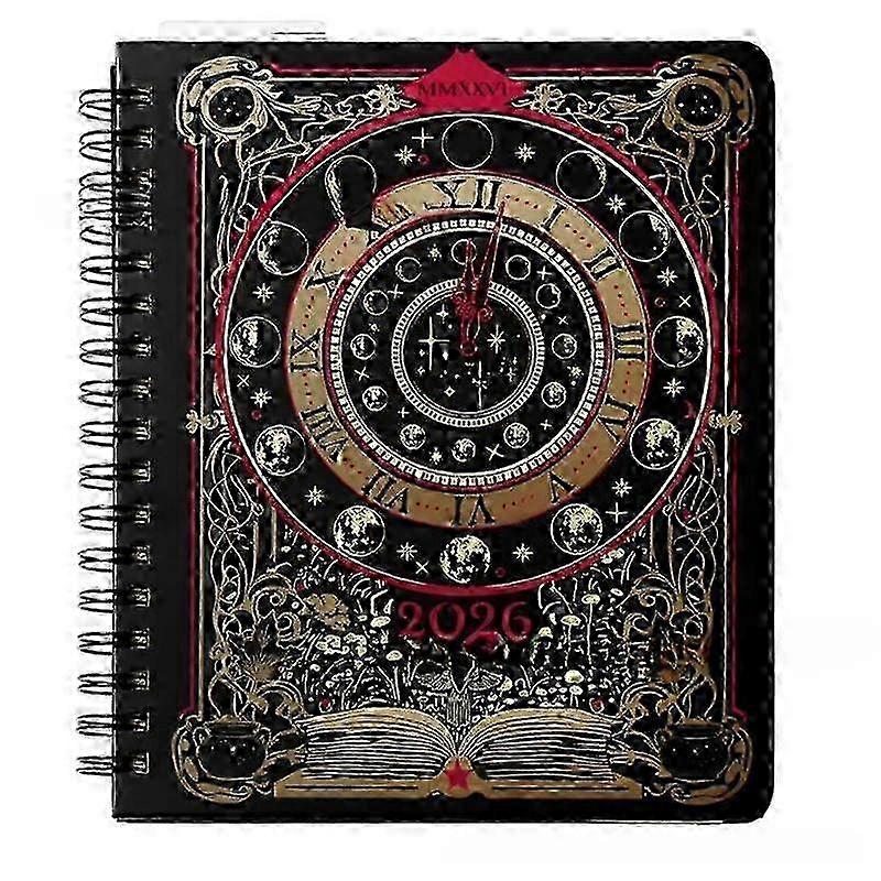 2026 Daily Planner Hardcover with Structured Layout, BleedResistant Paper, Goal Tracking for Work