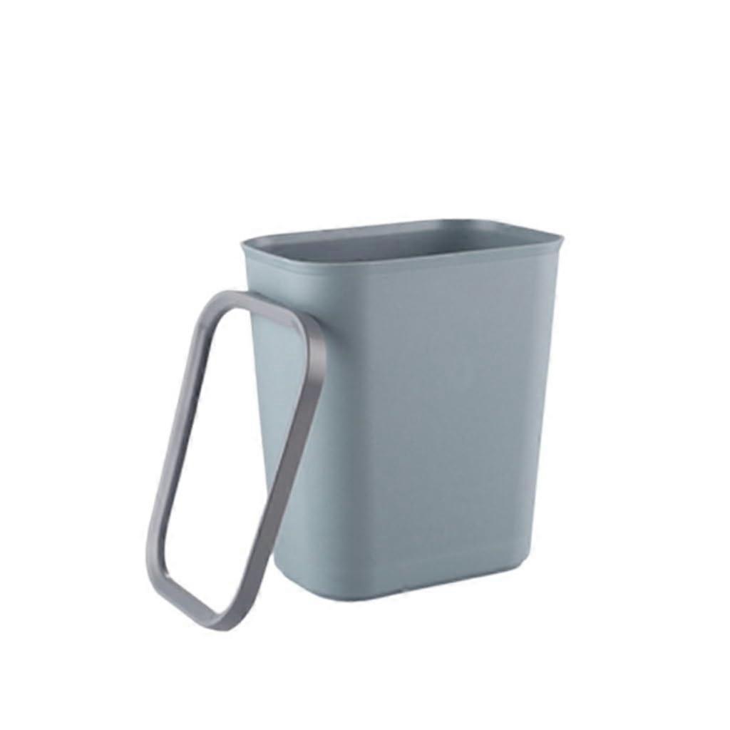 Trash Can Kitchen Trash Bin with Modern Elegant Design, Compact Square Waste Bin for Home and Office