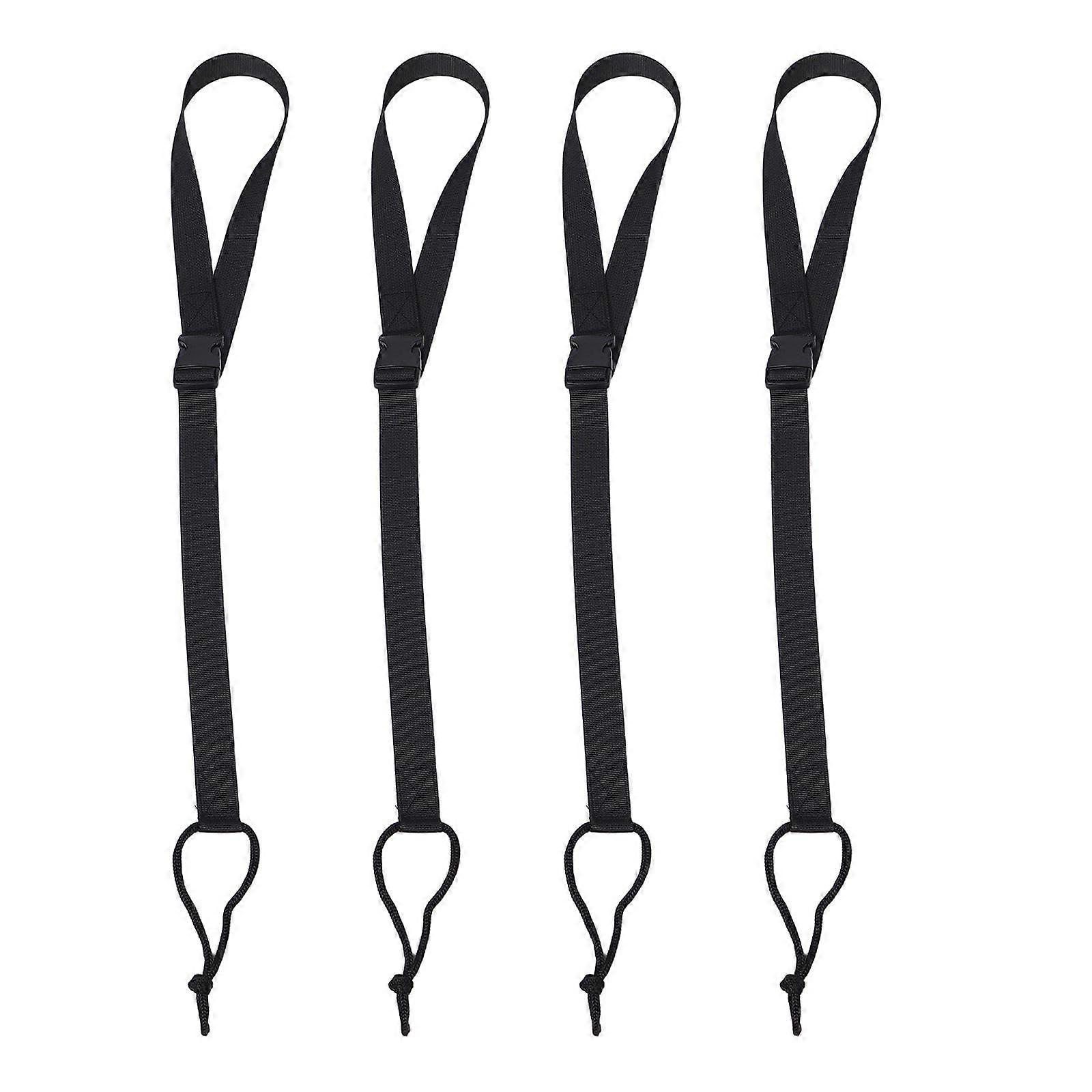 4pcs Snowboard Leash For Bindings - Replacement Board Strap With Quick Release Buckle - Ski Strap Fasteners For Secure Ski Boot Connection & Easy Carr