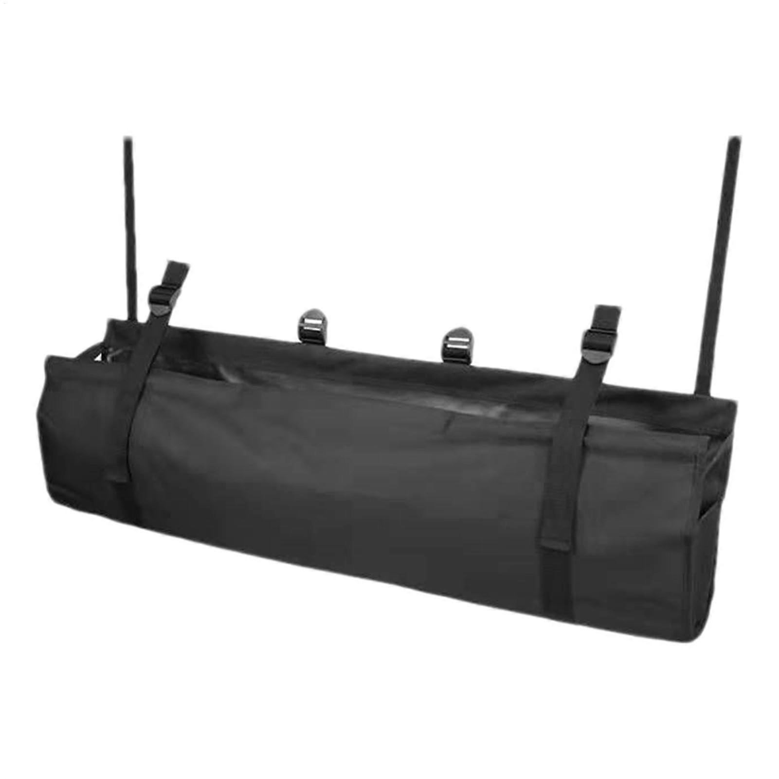 Foldable Waterproof Car Backseat Organizer with Adjustable Straps for Trunk Cargo Storage