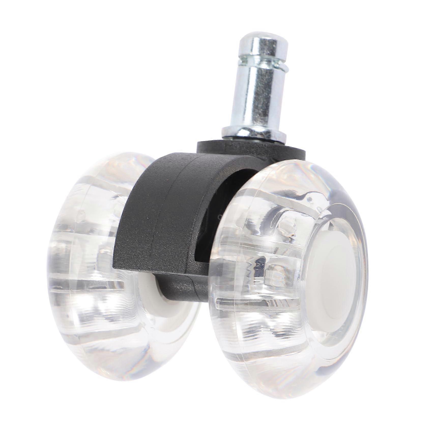 Office Chair Wheels Replacement Set with Durable PU Casters for Smooth Mobility Gaming and Office Use