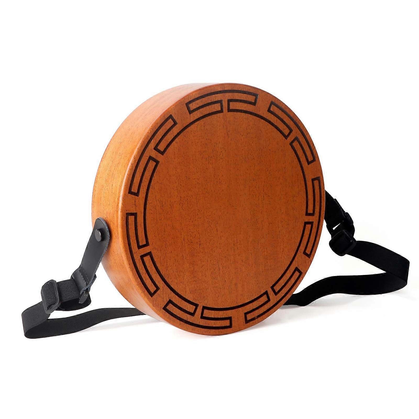 Cajon Drum Solid Wood Percussion Box with Adjustable Strap, Rich Sound, Travel Friendly for Beginners