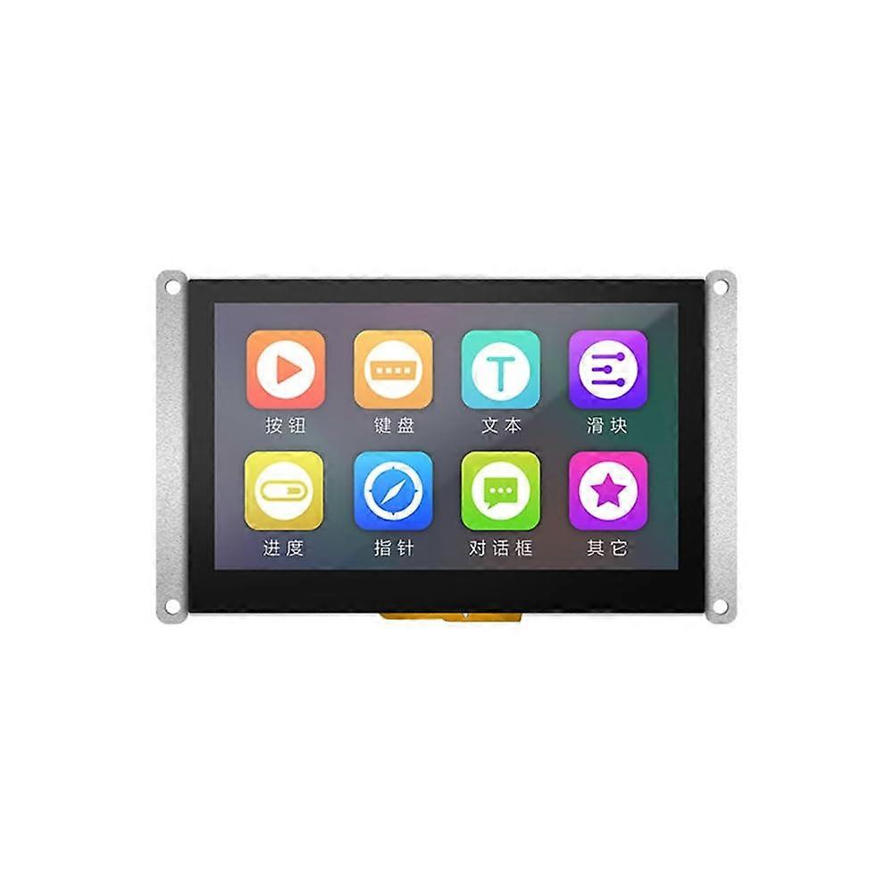 4.3 Inch IPS TFT LCD HMI Touchscreen Display with Full Viewing Angle and Serial Connectivity