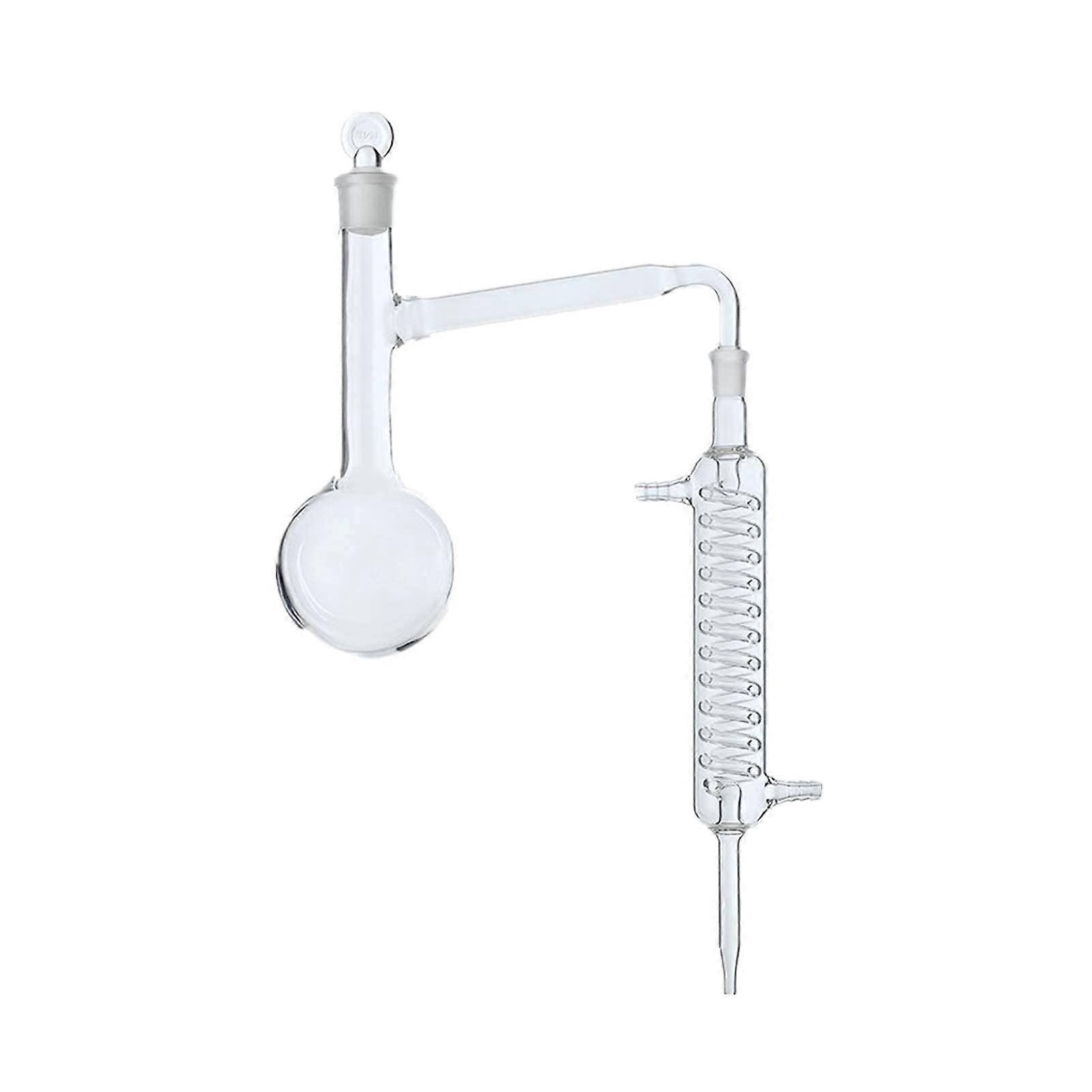 Laboratory Glassware  Borosilicate Distillation Apparatus with Serpentine Condenser Flask