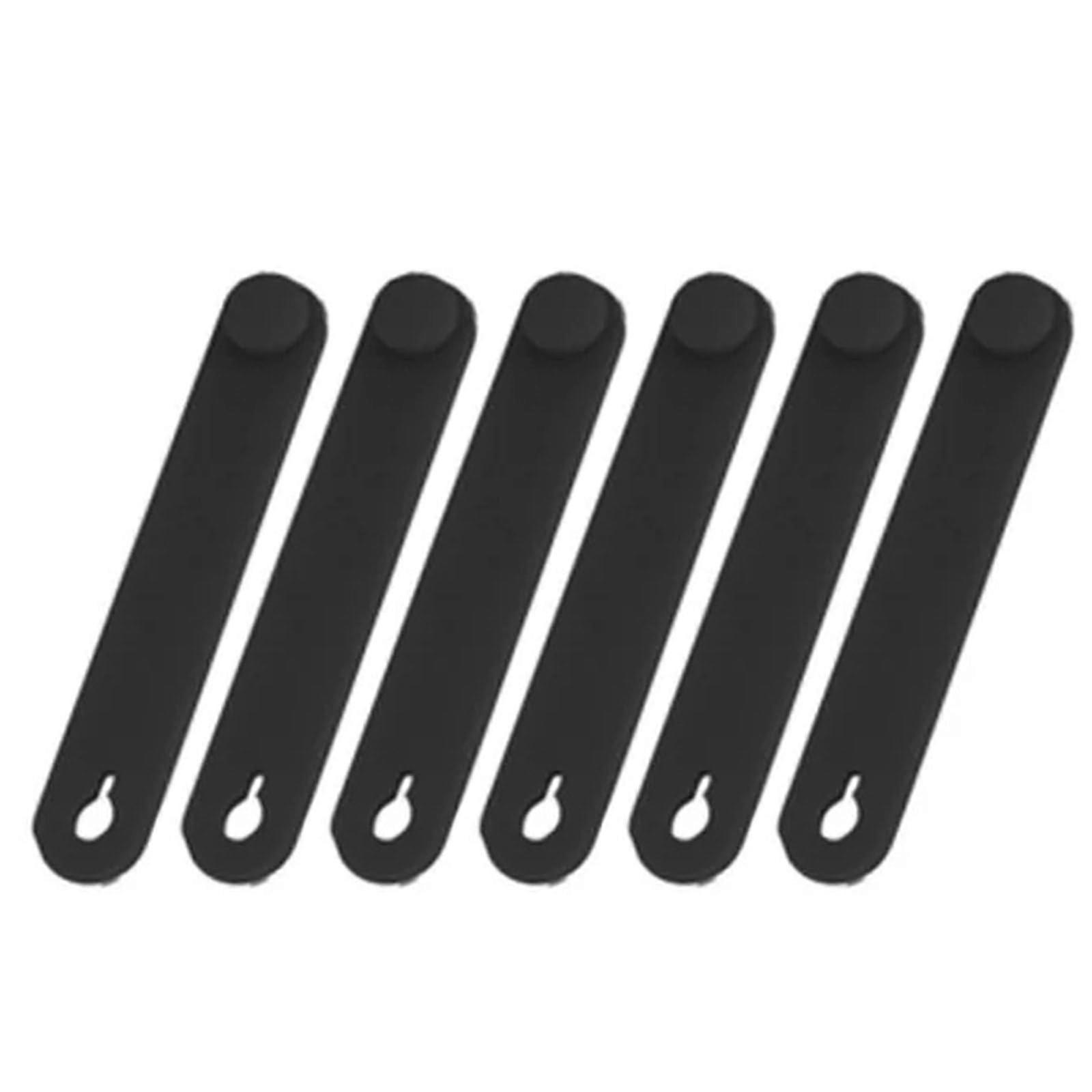 Motorcycle Cable Tie Rubber Strap for Wiring Harness Management Elastic Compact Fit 16Pcs