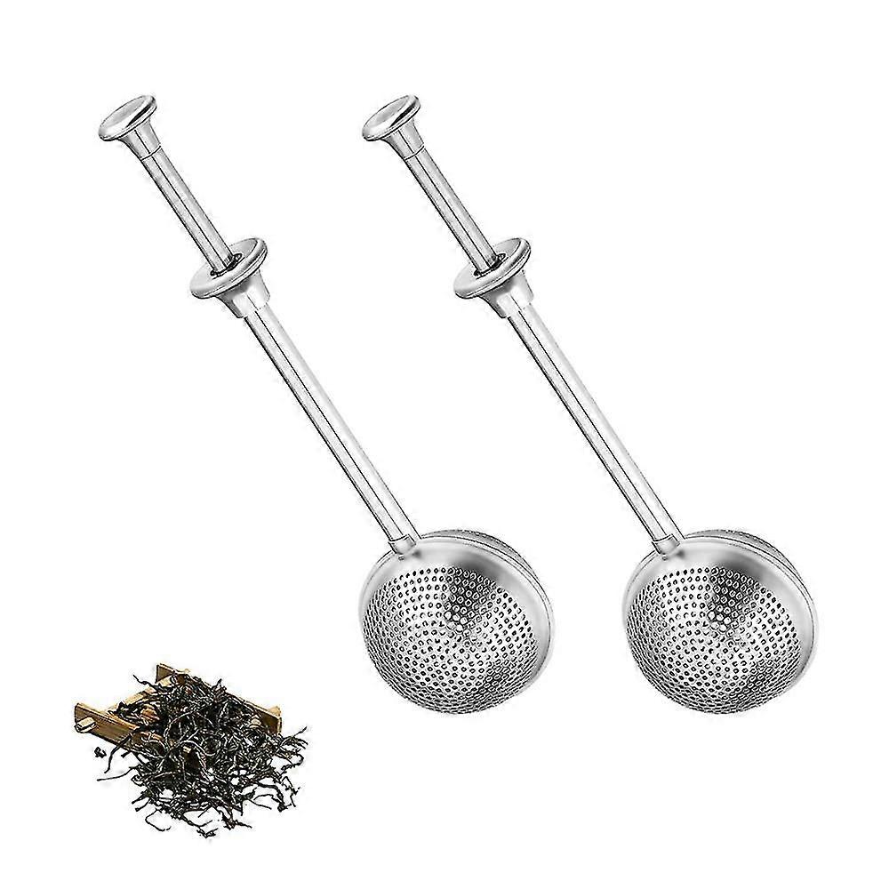 Tea Strainer Fine Mesh Filter Durable Rustproof 2 Pack Tea Cup Teapot Infuser