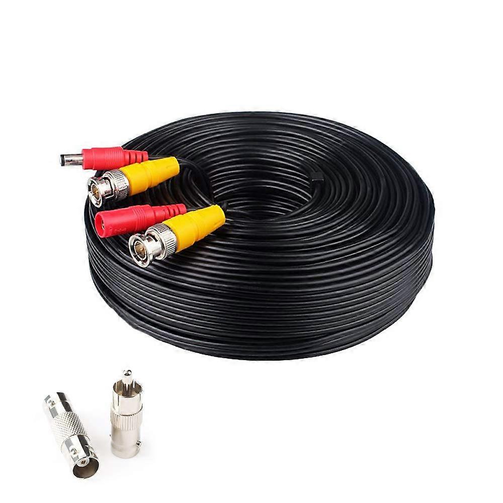 100ft AllinOne CCTV BNC Cable 4K 8MP Video Power for Security Camera System Bullet Dome
