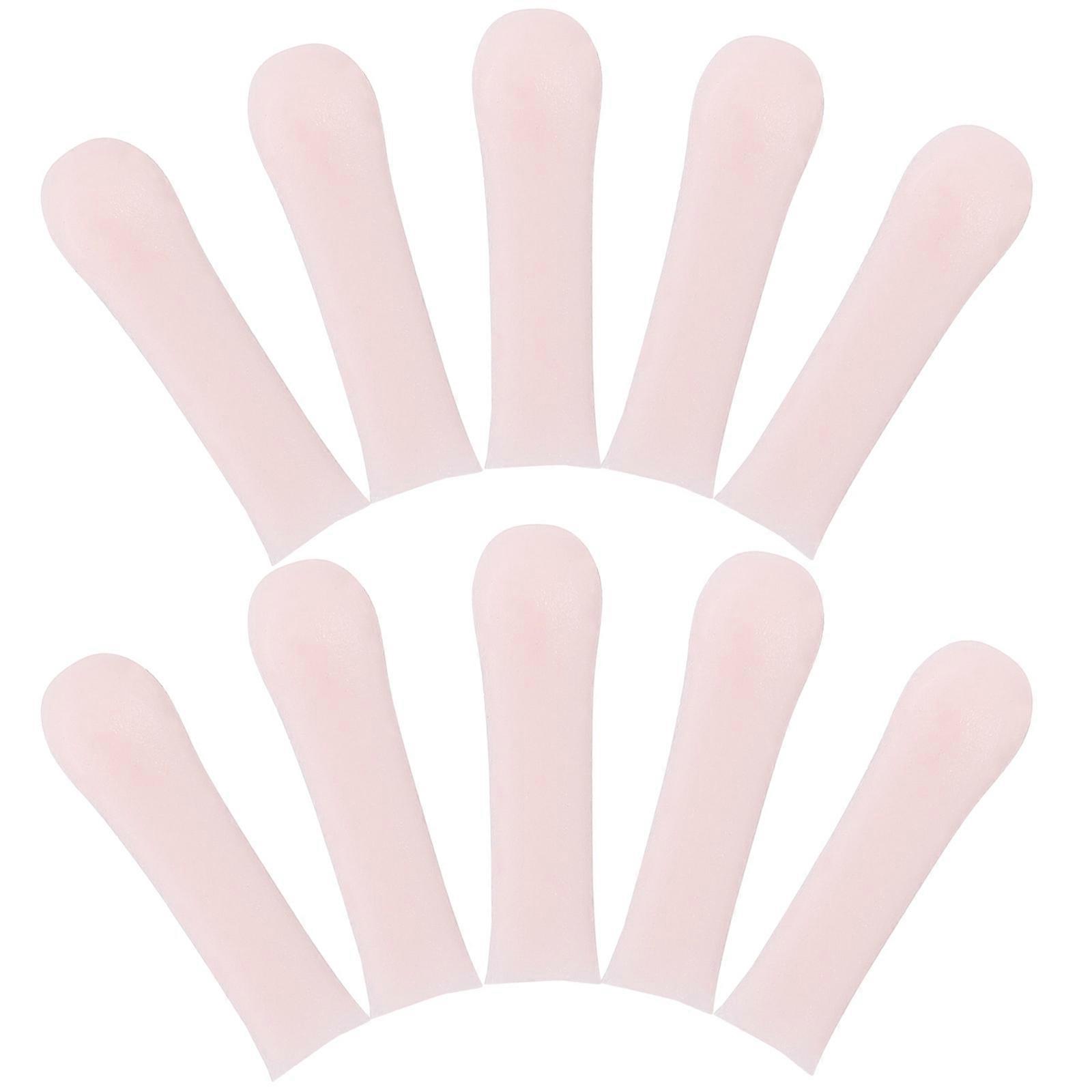 Ear Cleaning Tool Cover Silicone Replacement Ear Scoops 10Pcs Pink