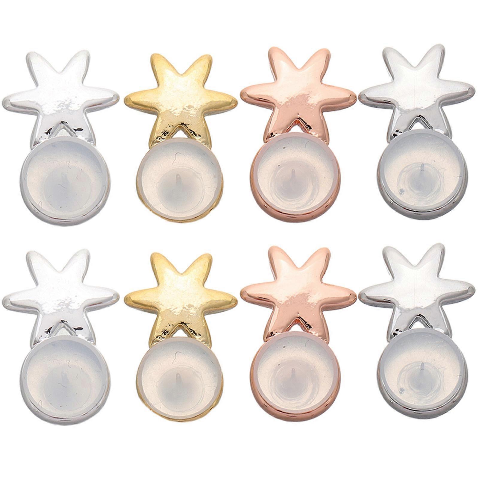 8Pcs Earring Backs for Droopy Earring Support and Lifting