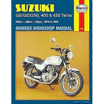 Suzuki GS og GSX 250, 400 og 450 tvillinger ejere Workshop Manual (motorcykel manualer)