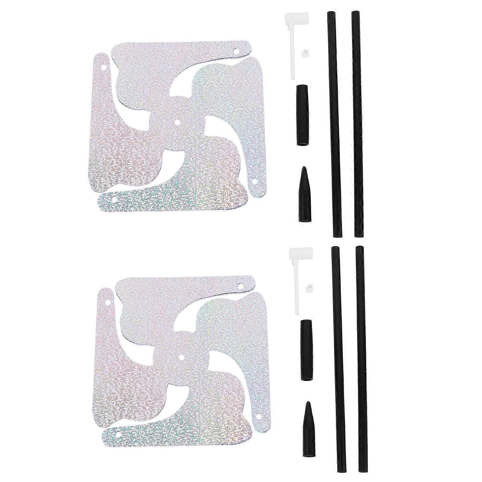 Silver Bird Device Harmless Windmill for Home Use 2Pcs