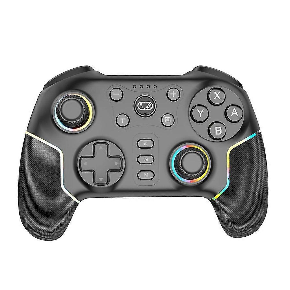 7052 Bluetooth Wireless Game Controller for Switch Android IOS PC Six-Axis Vibration RGB Lighting