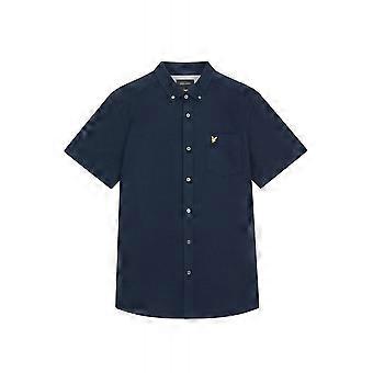 Lyle & Scott para hombre | Sw1800v Camisa de manga corta con textura flameada de algodón