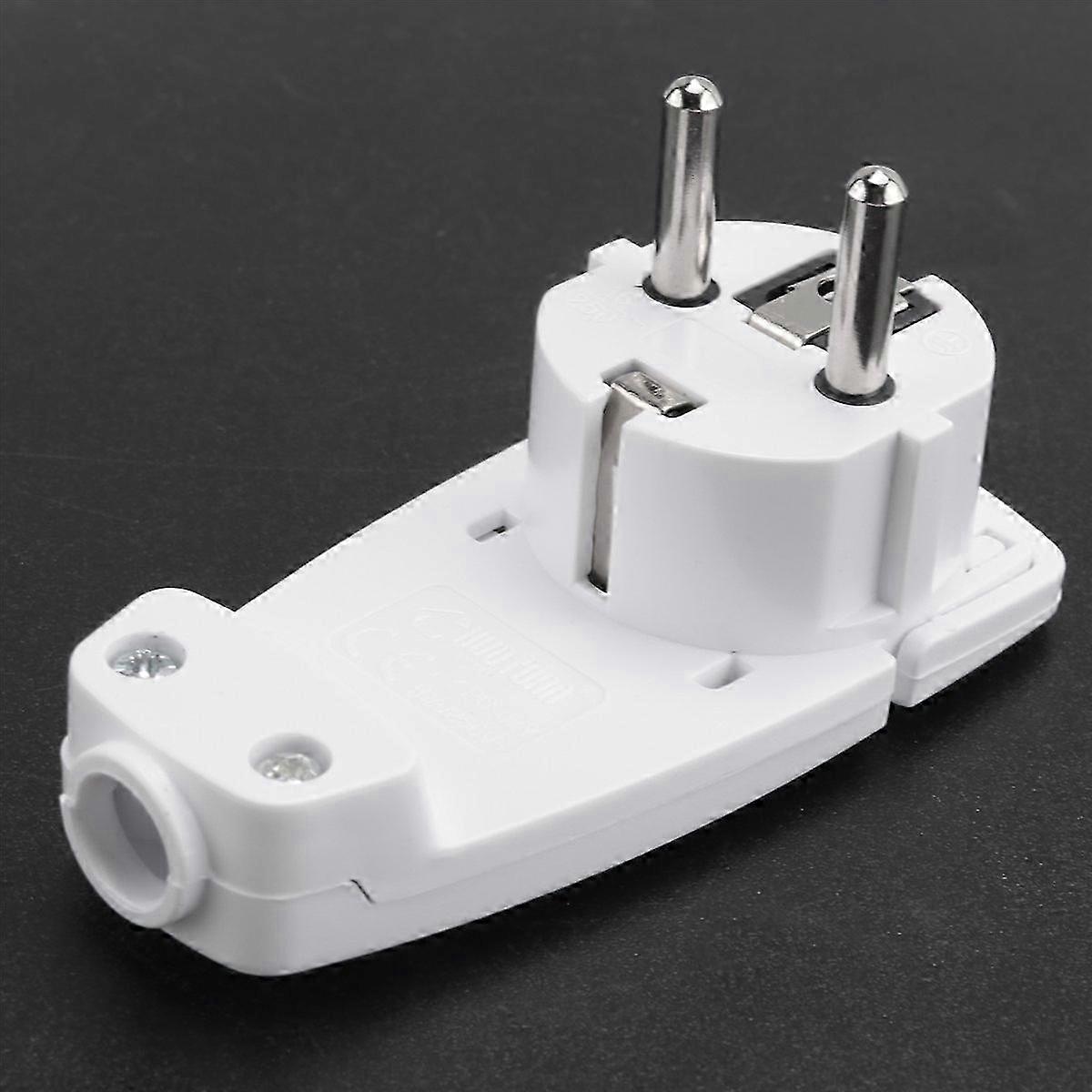 2pcs Schuko Angled Plug Flat, Schuko Flat Plug 250 V (16 A), Schuko Plug, Schuko Plug Flat, Eu Plug