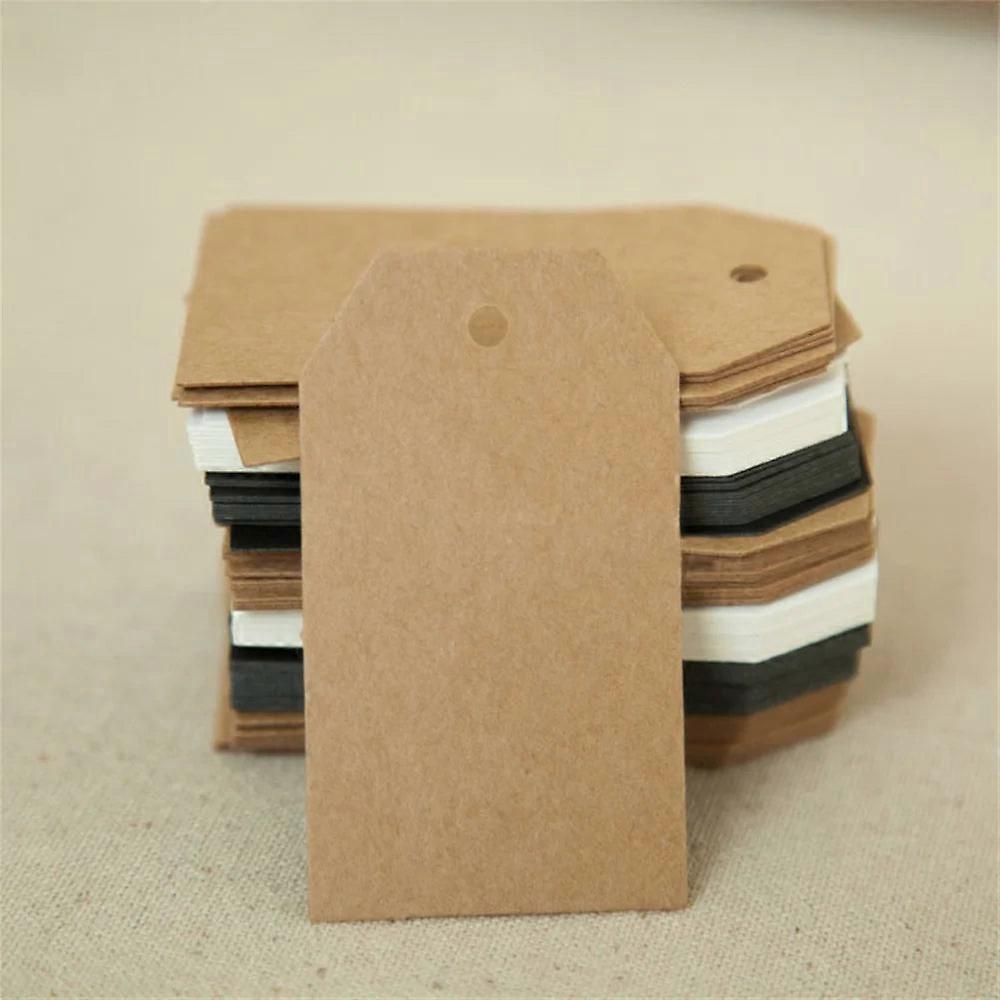 1000 kpl 7x4 cm paperilappuja lahjavaatteiden ripustuslapuille