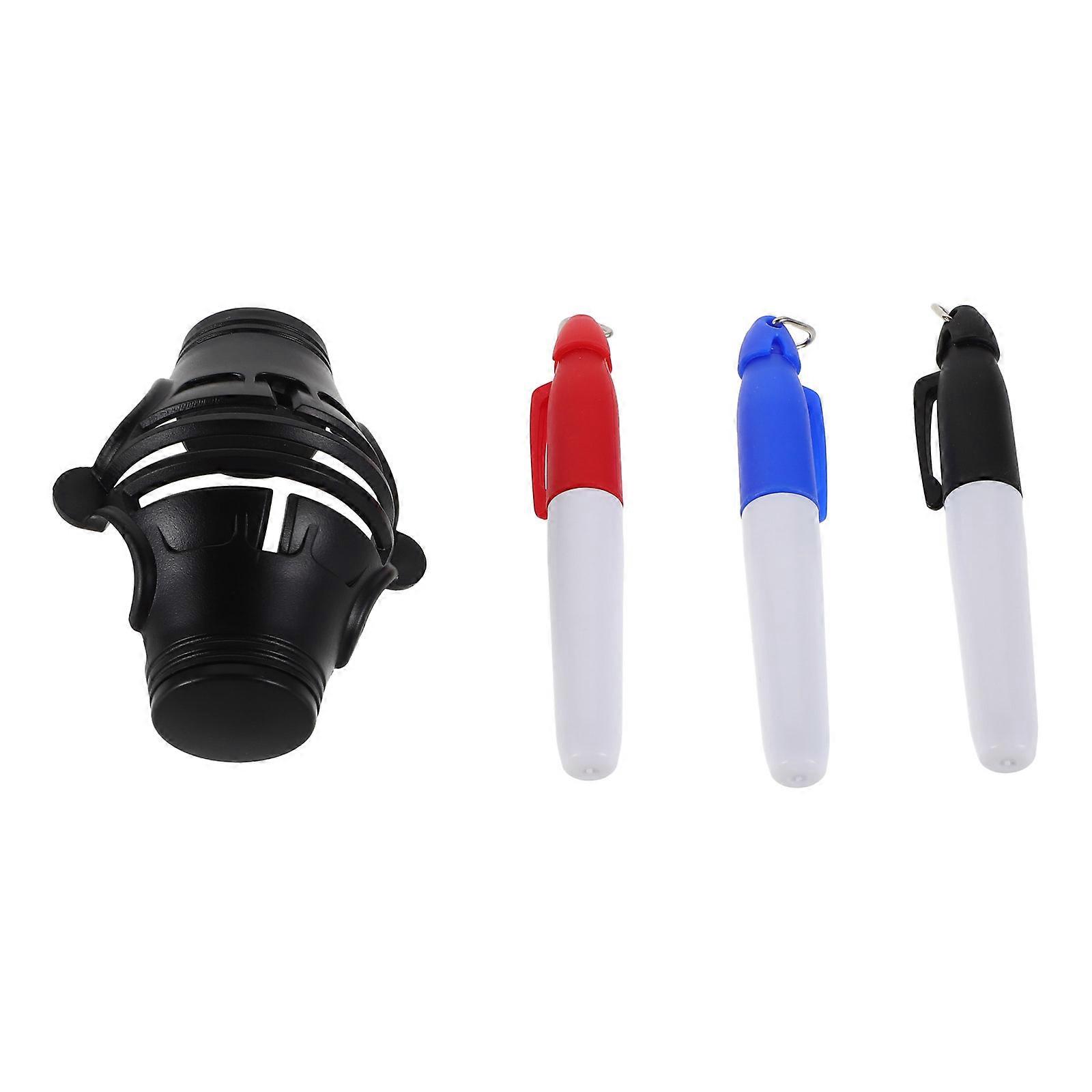 Golf Ball Alignment Stencil Tool for Clear Marking 1Set with Line Pen