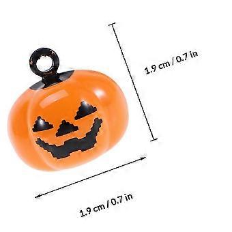 Wisiorek z dynią na Halloween, obroża dla zwierząt, dodatek do dekoracji, 5 szt., miedź