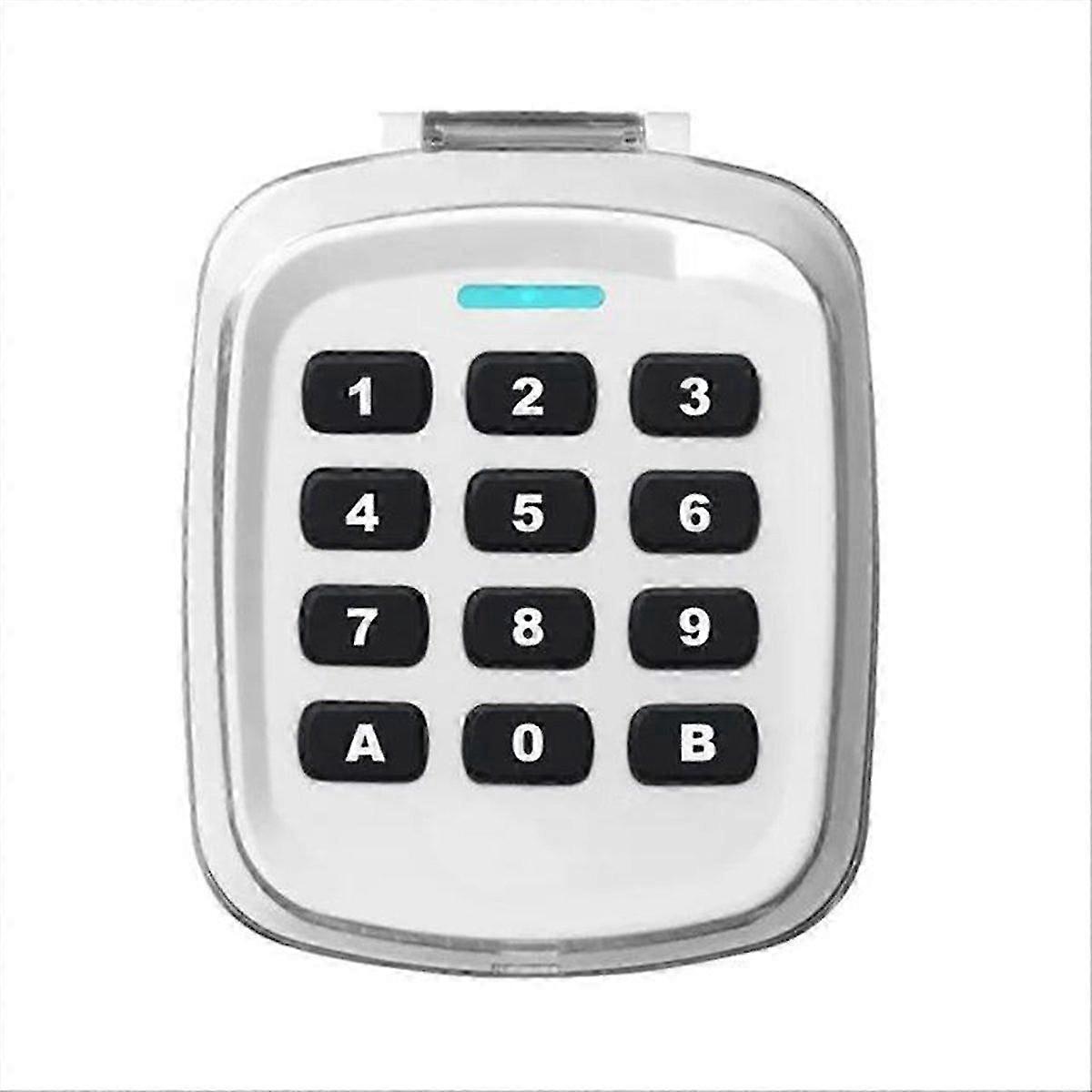 Door Key Wireless Keypad Code Remote Control Door Opener(White)