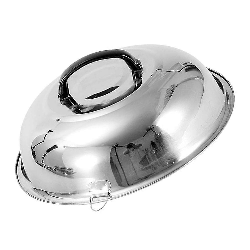Silver Stainless Steel Pan Cover for Cooking Multi-Function Use