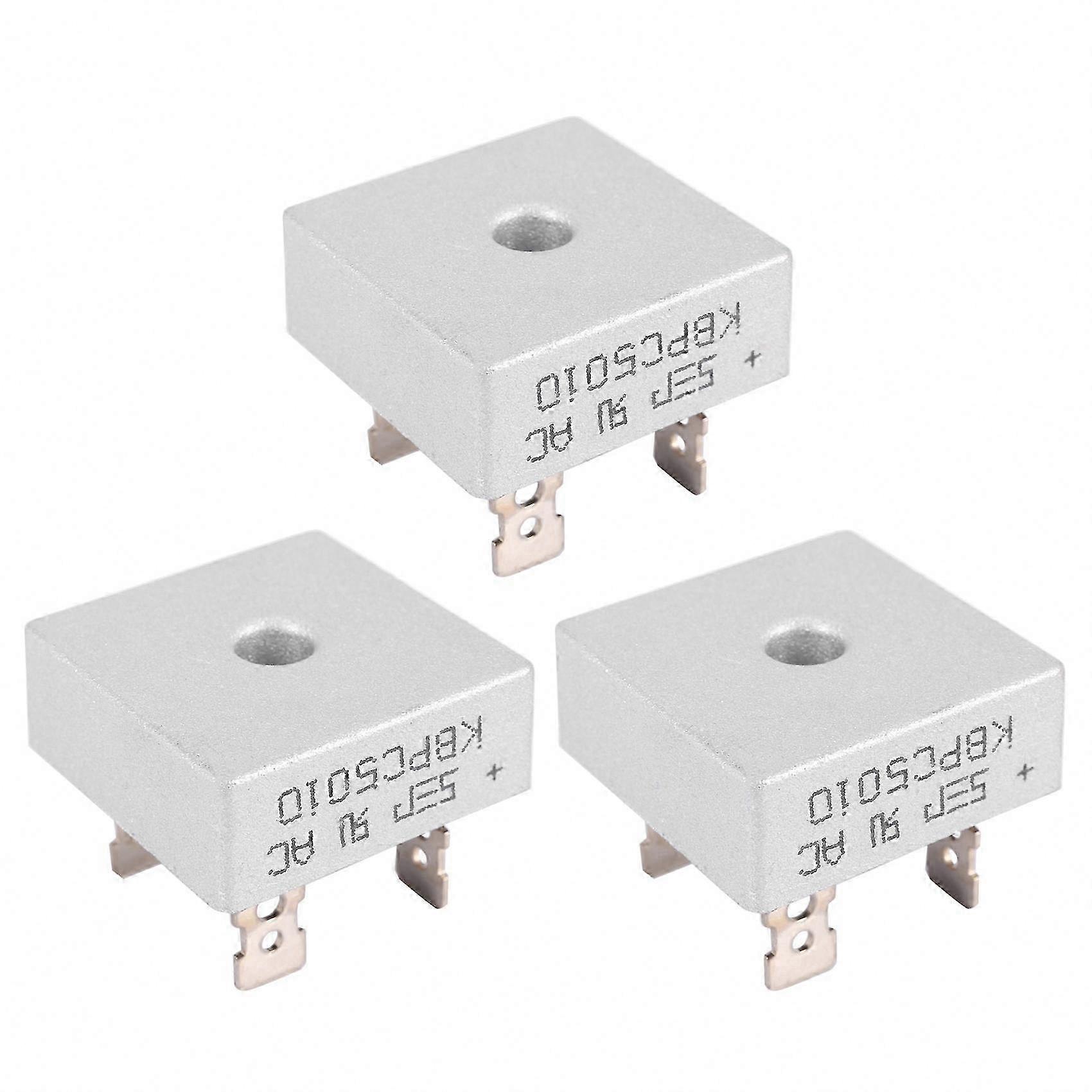 3-Pack Diode Bridge Rectifier 50A 1000V for Single Phase Applications