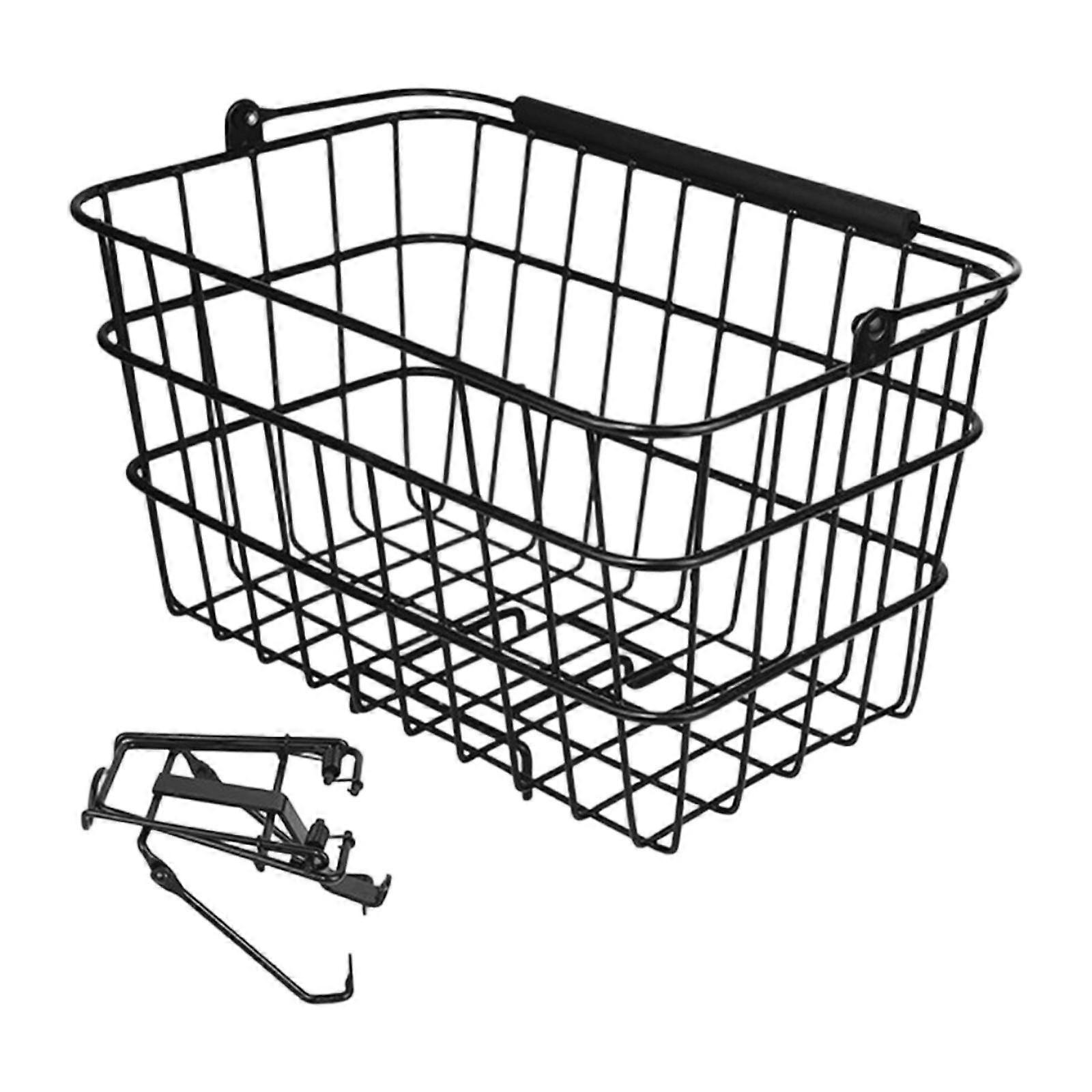 Folding Bike Front Basket Organizer Quick Release Convenient Practical Versatile