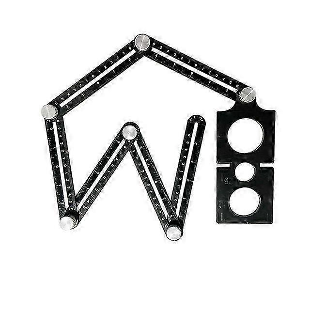 Multi-Angle Measuring Ruler, Multifunction Porous Ruler Protractor Tool