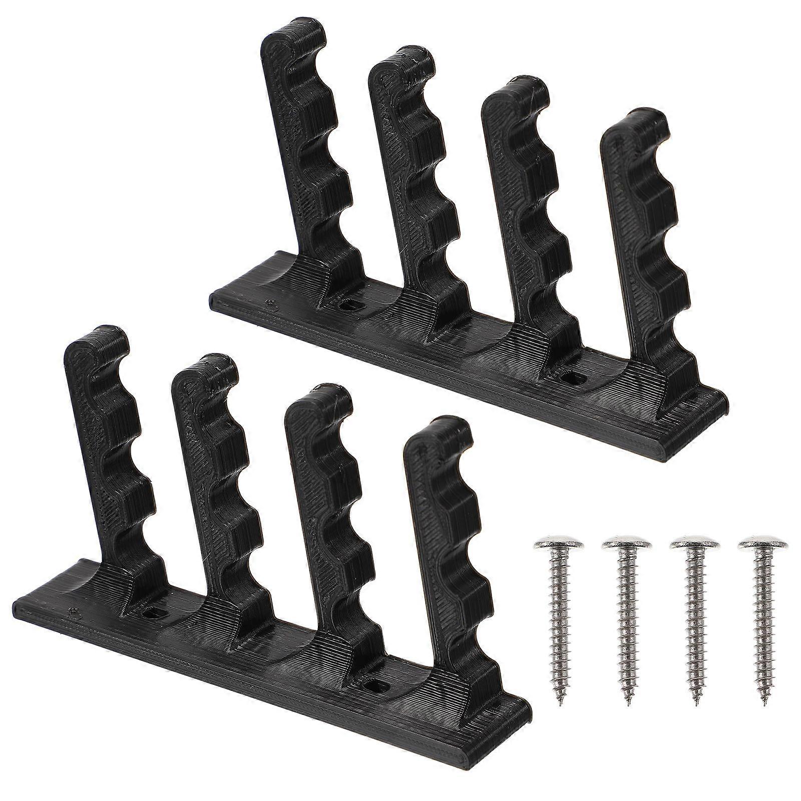 2Pcs Bow and Arrow Wall Mounted Storage Brackets Holder Rack with Screws
