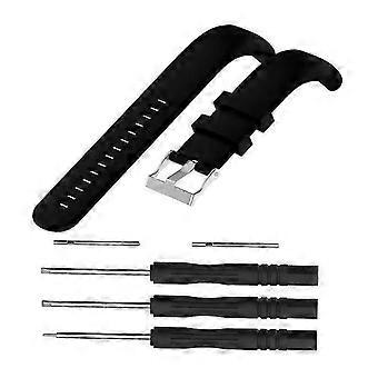 Correa de pulsera de reemplazo de silicona para reloj deportivo Suunto Core All Black