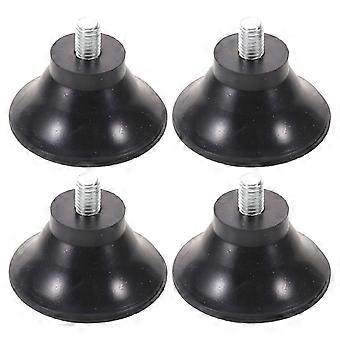 4pcs Exercise Bike Support Foot Pad: M8 Bike Foot Pads with Non-Slip Rubber Swivel for Shock Absorption and Noise Reduction - Easy Install Replacement