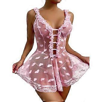 Sexy Women Lace Lingerie Sleepwear Ladies Babydoll Thong Underwear Nightdress