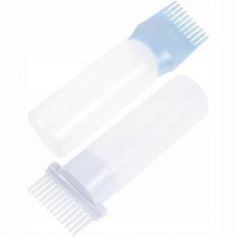 2pcs Hair Dye Bottles With Root Comb Applicators