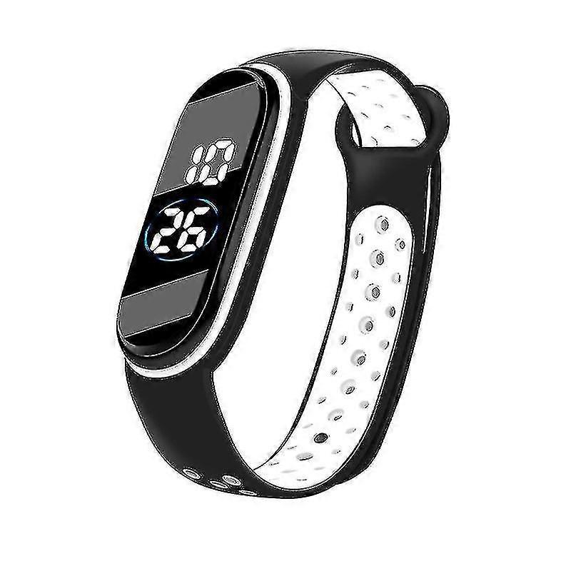 Creative Led Silicone Watch-color:black
