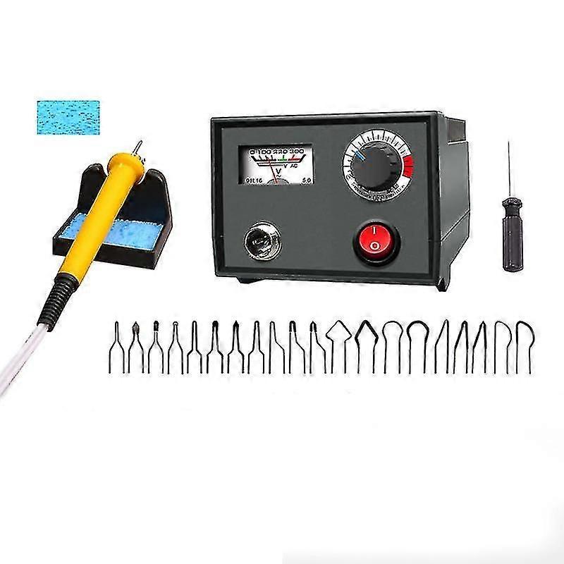 Eu Plug,220v Adjustable Temperature Wood Burner Brush Burner Tool Set