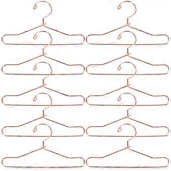 10Pcs Metal Dolls Hangers Doll Clothes Mini Doll Coat Hanger Doll Hangers Accessories