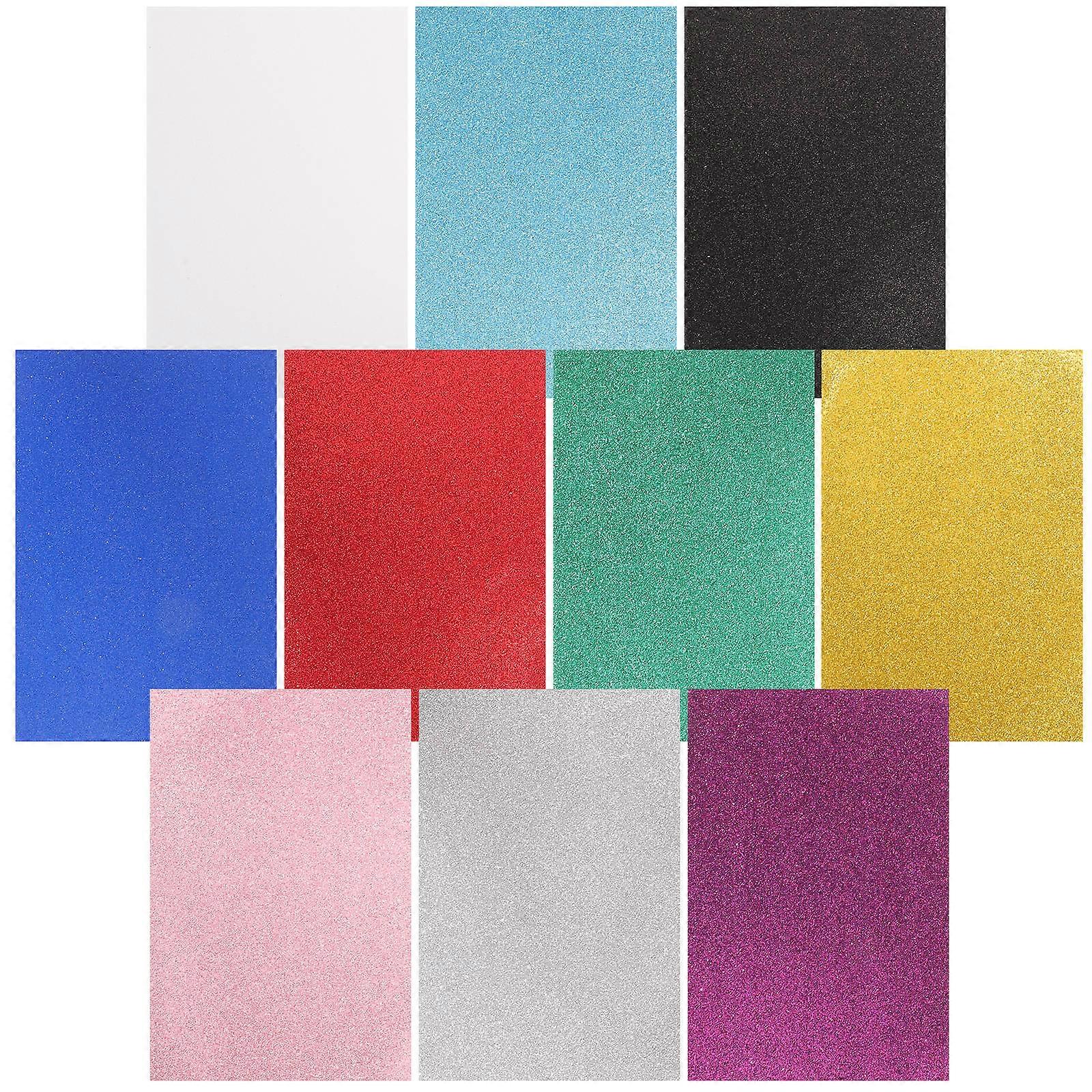 10 Sheets Multi-function Foams Sheets A4 Self-adhesive Craft Foams Diy Foams Sheets
