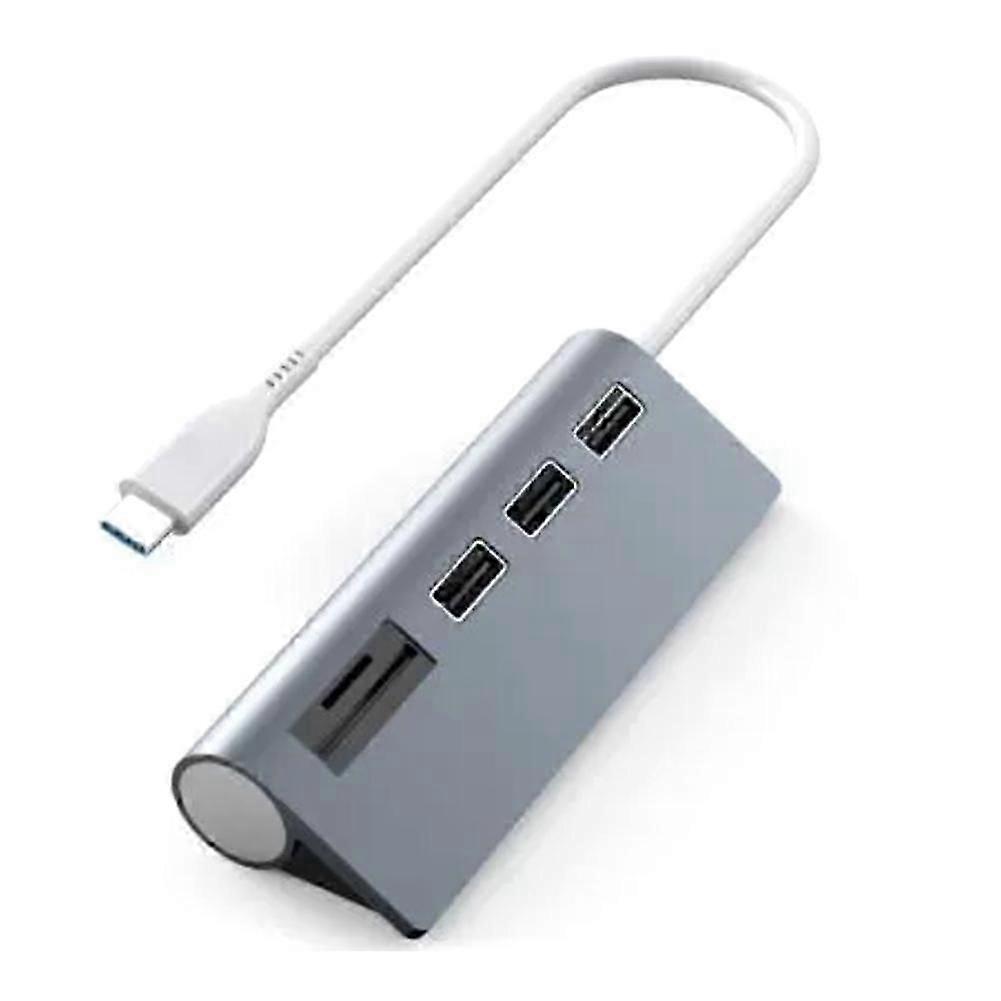 Hub with SD/TF Card Splitter Type-C/USB Compatible withComputer Accessories :A